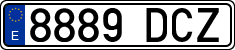 License plates of Spain, Ordinary (2000)