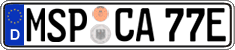 German license plate, Electric vehicles
