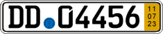 German license plate, Short-term transit plates