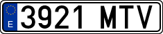 License plates of Spain, Ordinary (2000)