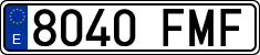 License plates of Spain, Ordinary (2000)