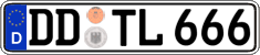 German license plate, Regular plates