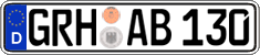 German license plate, Regular plates