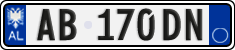 License plate of Albania, Cars (2011)