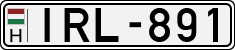 license plates of Hungary, Cars (1990)