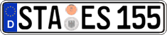 German license plate, Regular plates