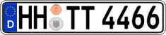 German license plate, Regular plates