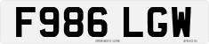 License plate of the United Kingdom, 1983 year system