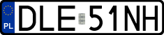 License plates of Poland, Regular car plates