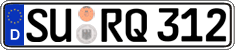 German license plate, Regular plates