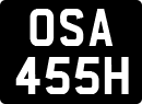 License plate of the United Kingdom, 1963 year system