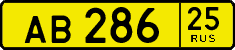 License plate Russia, Public transport