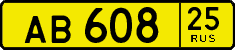 License plate Russia, Public transport