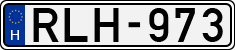 license plates of Hungary, Cars (1990)