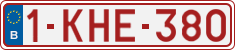 License plate of Belgium, Regular plates (2010)