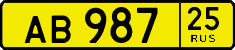 License plate Russia, Public transport