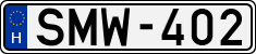 license plates of Hungary, Cars (1990)