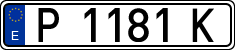 License plates of Spain, 1971 year series