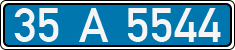 License plate of Turkey, Police