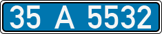License plate of Turkey, Police