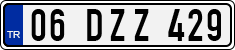 License plate of Turkey, Regular plates