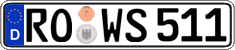 German license plate, Regular plates