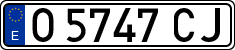 License plates of Spain, 1971 year series
