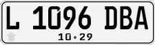 License plate of Indonesia, Regular plates