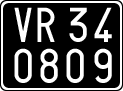 License plate of Italy, Cars (1927 year series)