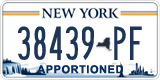 New York, Specialty plates (12345-AB)