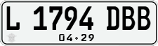 License plate of Indonesia, Regular plates