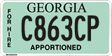 Georgia, Apportioned