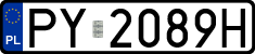 License plates of Poland, Regular car plates