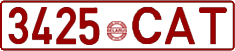 License plate Belarus, Cars (2000)