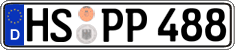 German license plate, Regular plates