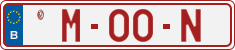 License plate of Belgium, Vanity Plates (2014)