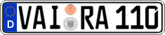 German license plate, Regular plates