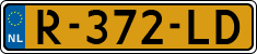 License plate of the Netherlands, Cars