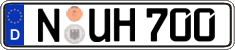 German license plate, Regular plates