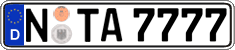 German license plate, Regular plates