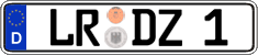 German license plate, Regular plates