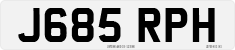 License plate of the United Kingdom, 1983 year system