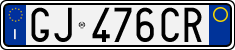 License plate of Italy, Cars (1994 year series)