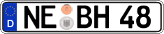 German license plate, Regular plates