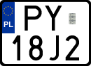 License plates of Poland, Special vehicles and motorcycles