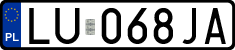 License plates of Poland, Regular car plates