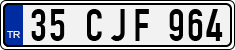 License plate of Turkey, Regular plates