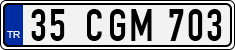 License plate of Turkey, Regular plates