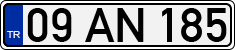 License plate of Turkey, Regular plates