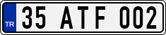 License plate of Turkey, Regular plates